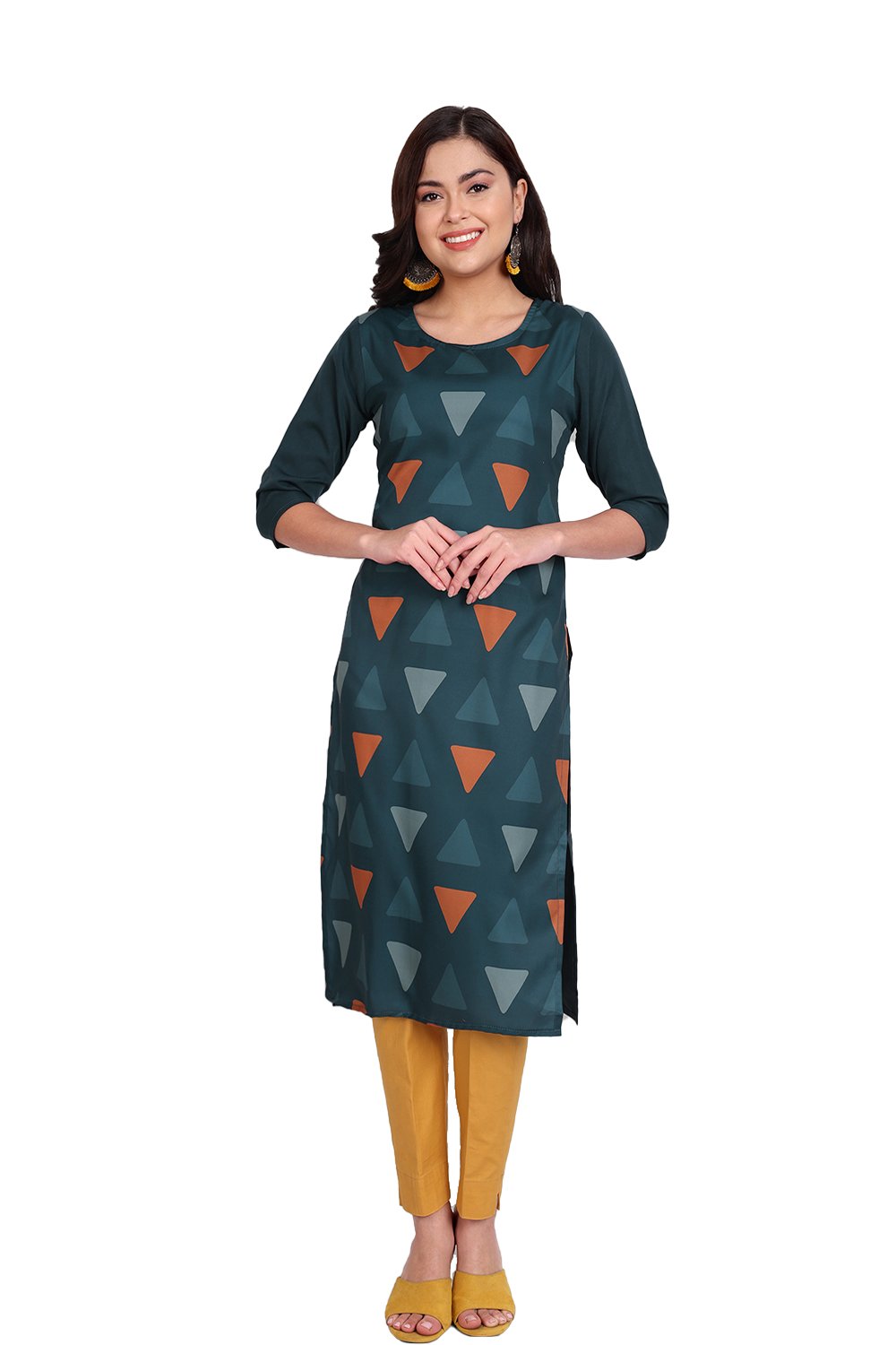 Crape Kurti 2 Daily Wear Wholesale Printed Kurtis
